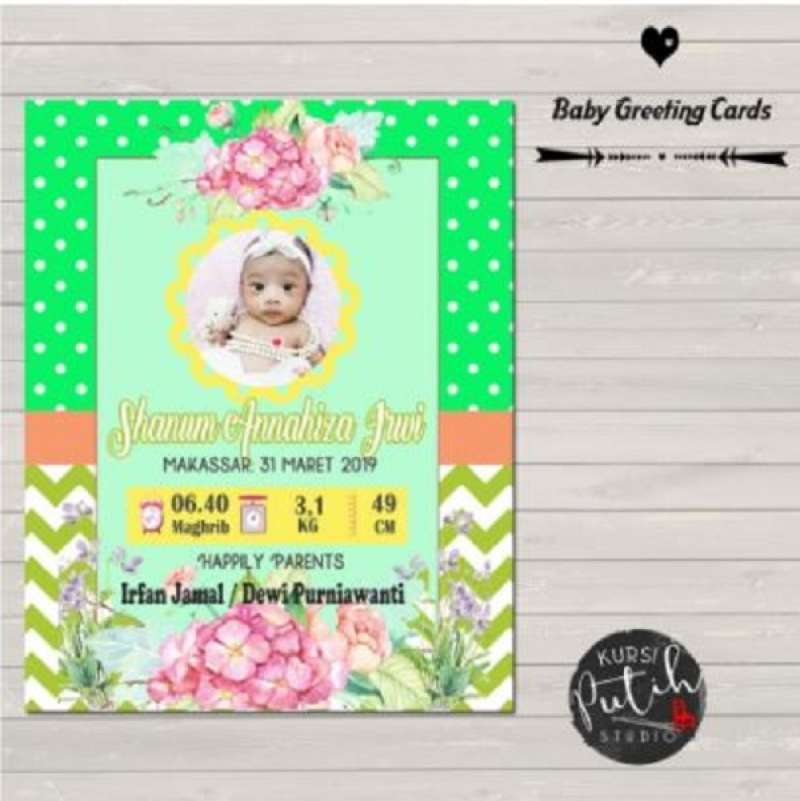 Detail Kartu Ucapan Kelahiran Bayi Nomer 57