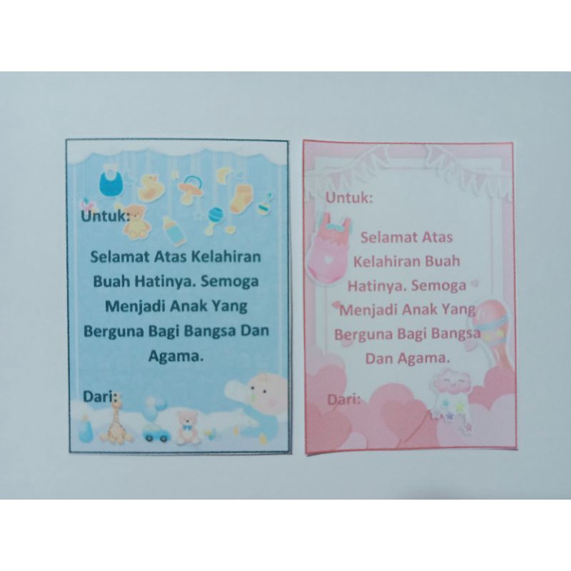 Detail Kartu Ucapan Lahir Bayi Nomer 36