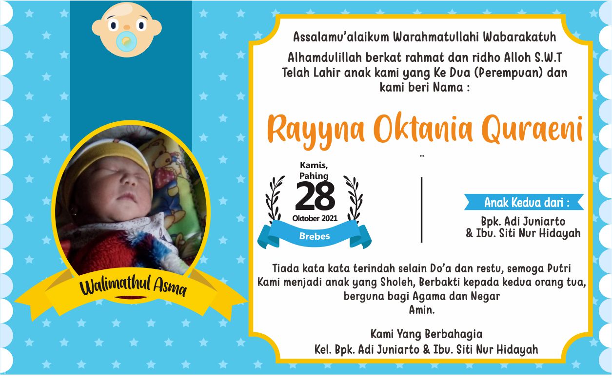 Detail Kartu Ucapan Pemberian Nama Bayi Nomer 49