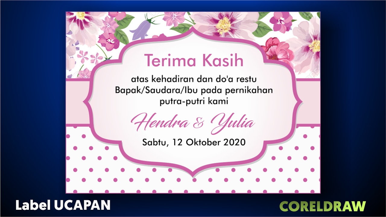 Detail Kartu Ucapan Souvenir Pernikahan Word Nomer 35