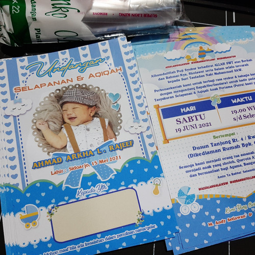 Detail Kartu Undangan Aqiqah Nomer 42