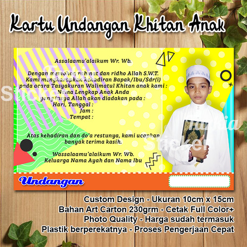 Detail Kartu Undangan Khitanan Nomer 19