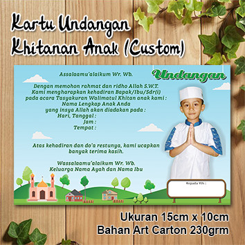 Detail Kartu Undangan Khitanan Nomer 7