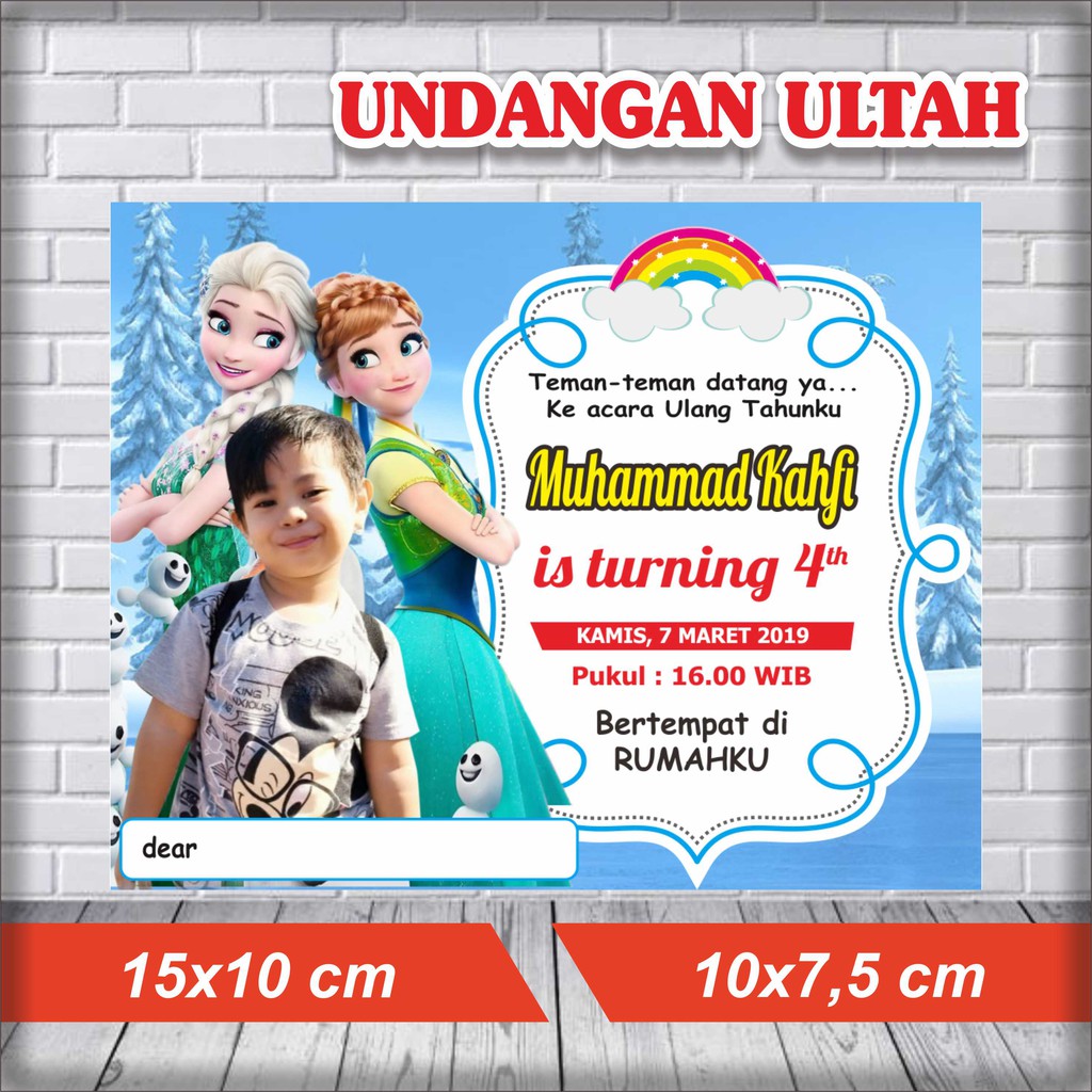 Kartu Undangan Ulang Tahun Frozen - 58+ Koleksi Gambar