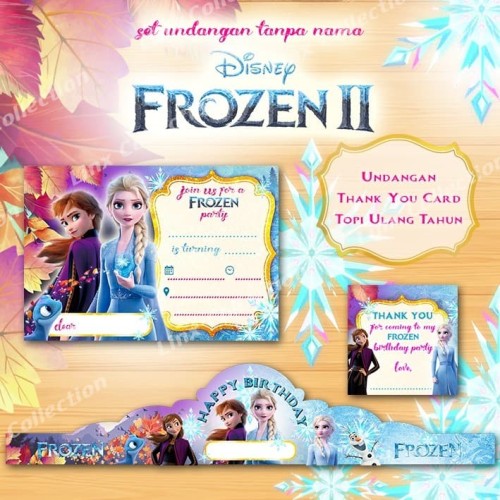 Detail Kartu Undangan Ulang Tahun Frozen Nomer 44