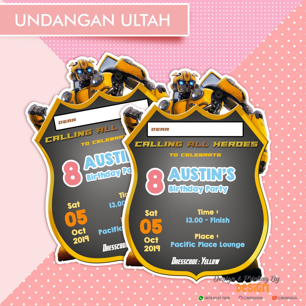 Detail Kartu Undangan Ulang Tahun Unik Nomer 13