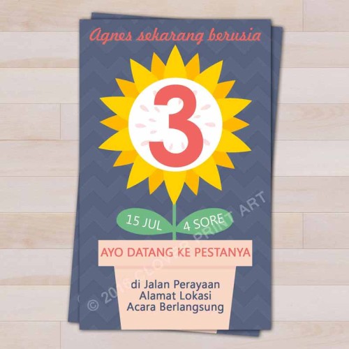 Detail Kartu Undangan Ulang Tahun Unik Nomer 35