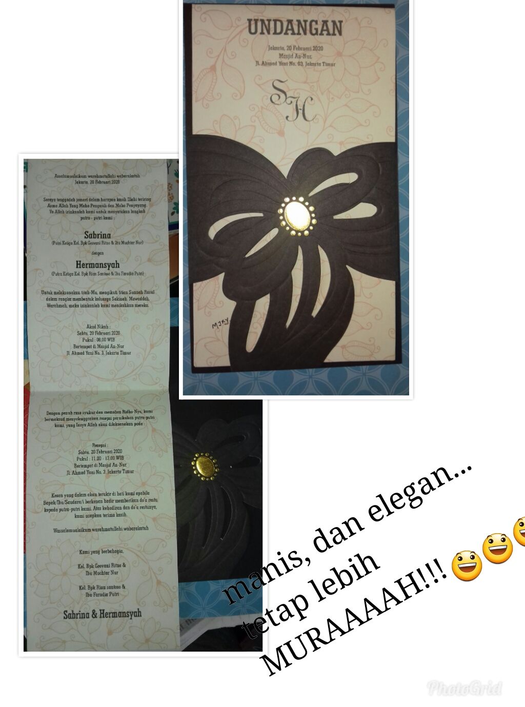 Detail Kartu Undangan Unik Nomer 40