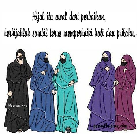 Detail Kartun Akhwat Muslimah Nomer 34