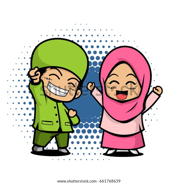 Detail Kartun Anak Muslim Dan Muslimah Nomer 24