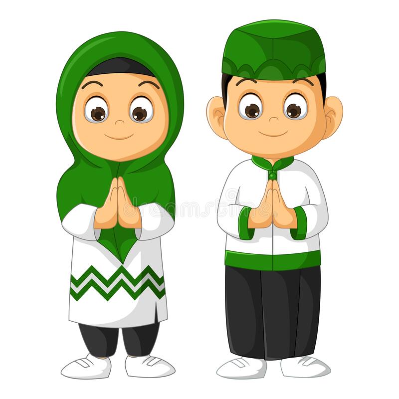 Detail Kartun Anak Muslim Vector Nomer 14