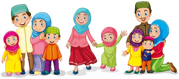 Detail Kartun Anak Muslim Vector Nomer 15