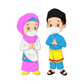 Detail Kartun Anak Muslim Vector Nomer 16