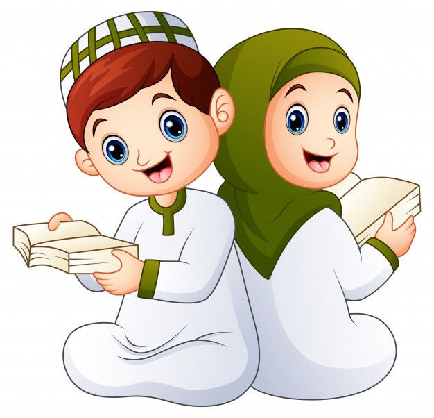 Detail Kartun Anak Muslim Vector Nomer 4