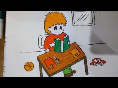 Detail Kartun Anak Sedang Belajar Nomer 49