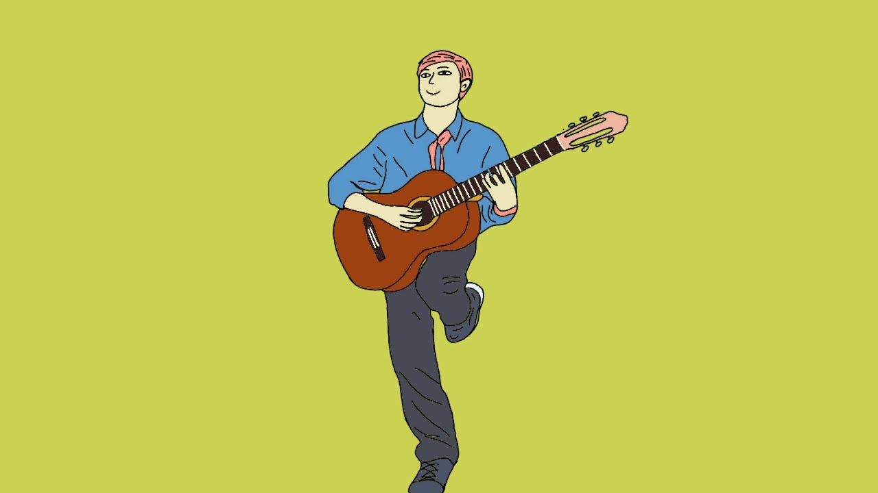 Detail Kartun Bermain Gitar Nomer 12