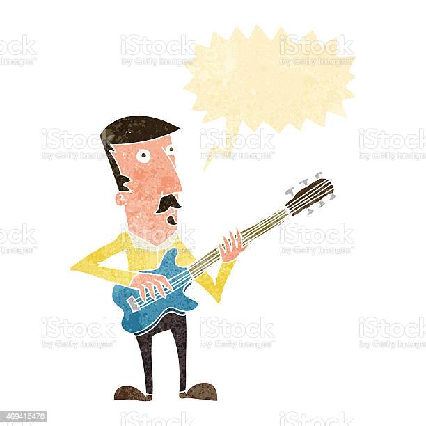 Detail Kartun Bermain Gitar Nomer 28
