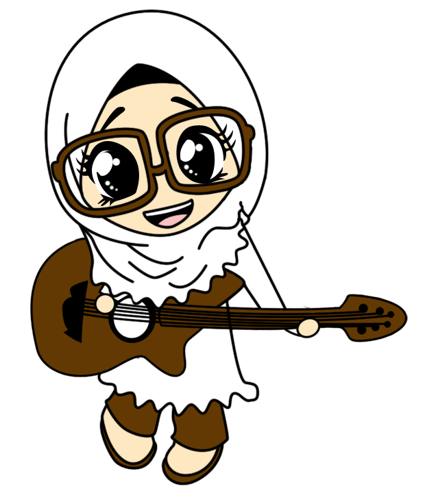 Detail Kartun Bermain Gitar Nomer 35