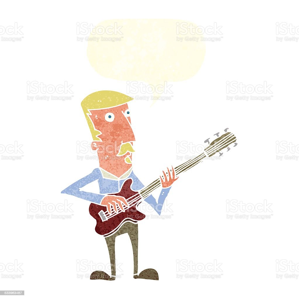 Detail Kartun Bermain Gitar Nomer 41