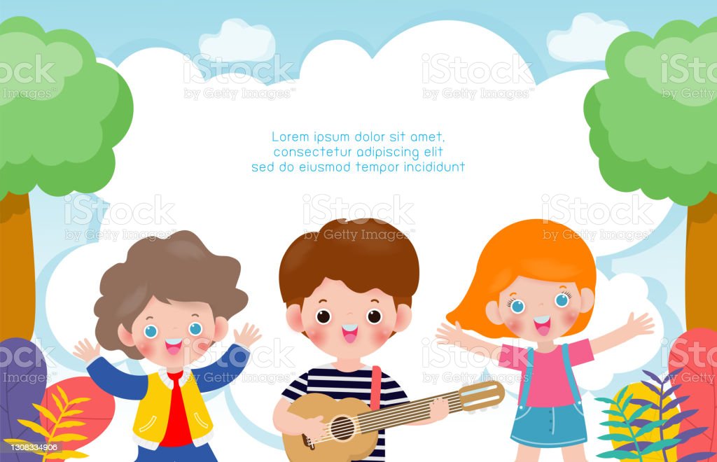 Detail Kartun Bermain Gitar Nomer 50