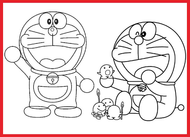 Detail Kartun Doraemon Hitam Putih Nomer 16