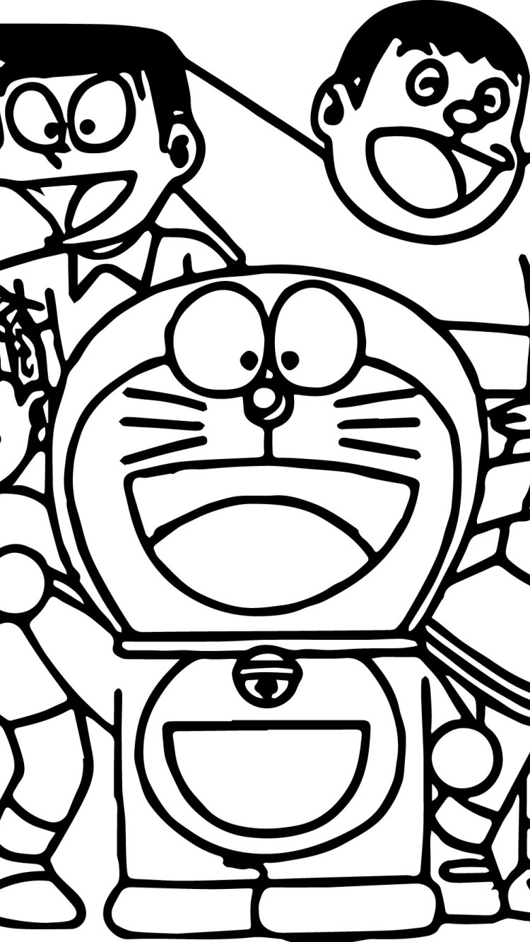Detail Kartun Doraemon Hitam Putih Nomer 27