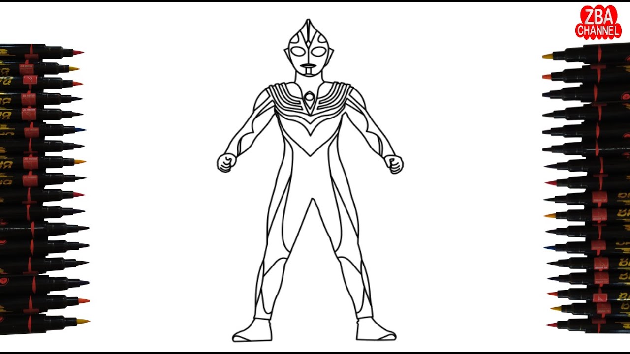 Detail Kartun Gambar Mewarnai Ultraman Nomer 42