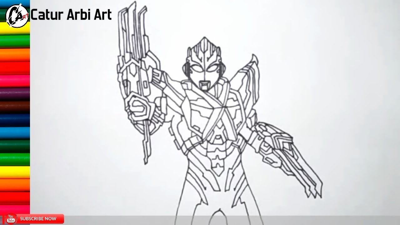 Detail Kartun Gambar Mewarnai Ultraman Nomer 54