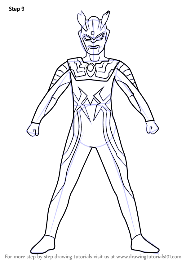 Detail Kartun Gambar Mewarnai Ultraman Nomer 9