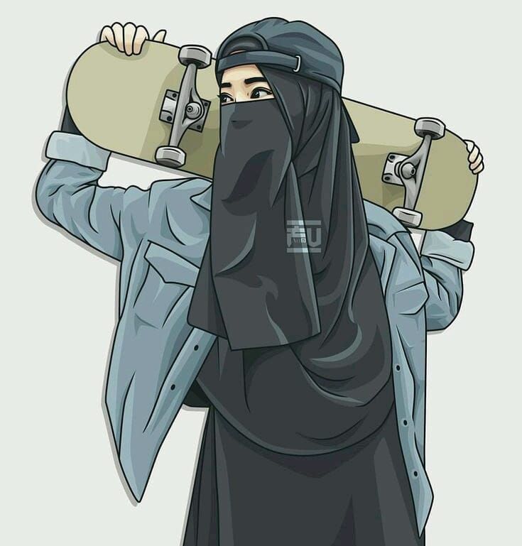 Detail Kartun Hijab Bercadar Nomer 14