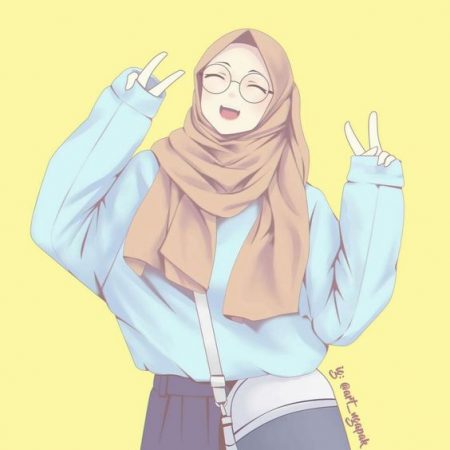Detail Kartun Hijab Keren Nomer 42