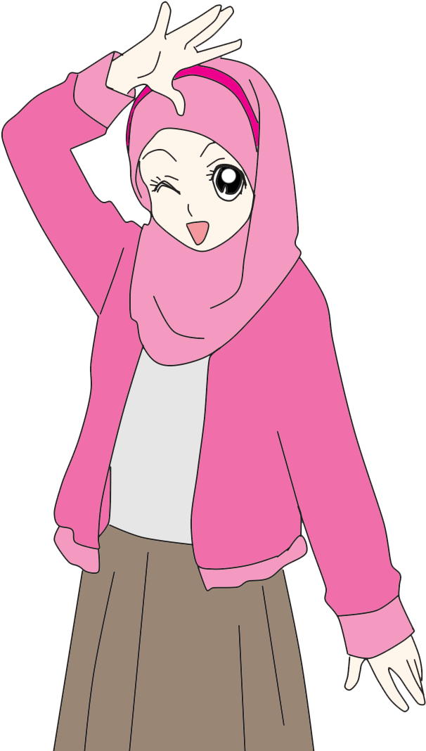 Detail Kartun Hijab Muslimah Nomer 21