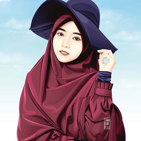 Detail Kartun Hijab Syari Nomer 34