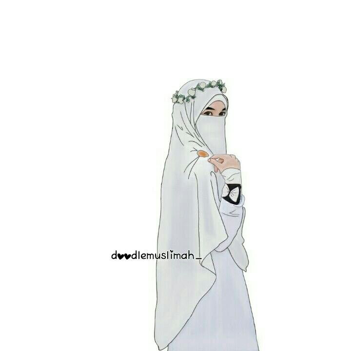 Detail Kartun Islami Gambar Kartun Wanita Bercadar Nomer 11
