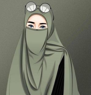 Detail Kartun Islami Gambar Kartun Wanita Bercadar Nomer 58