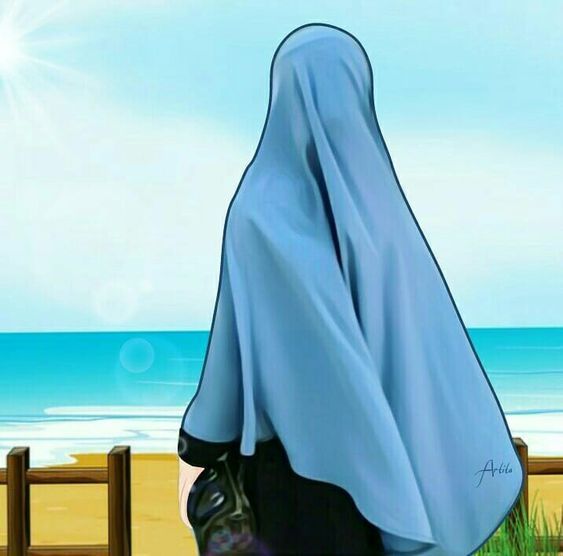 Detail Kartun Islami Gambar Kartun Wanita Bercadar Berkacamata Nomer 18