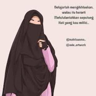 Detail Kartun Islami Gambar Kartun Wanita Bercadar Berkacamata Nomer 30