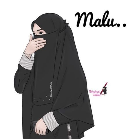 Detail Kartun Islami Gambar Kartun Wanita Bercadar Berkacamata Nomer 7
