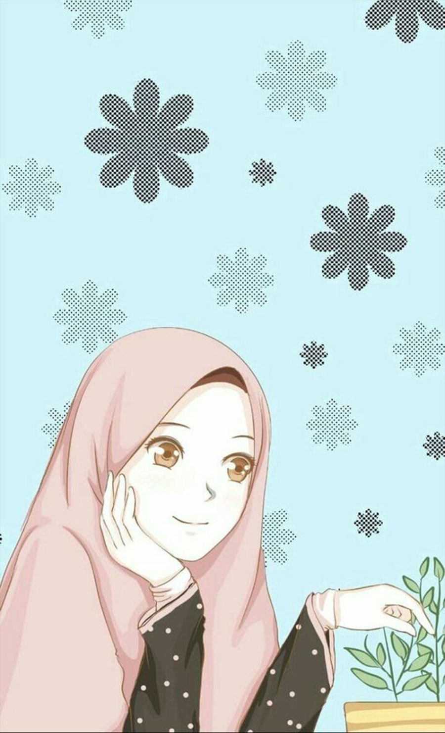Detail Kartun Islami Gambar Kartun Wanita Berhijab Berkacamata Nomer 38