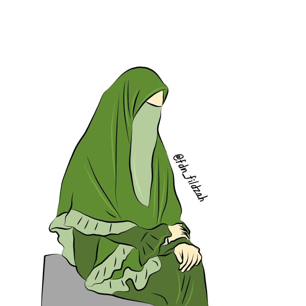 Detail Kartun Islami Gambar Kartun Wanita Muslimah Berpedang Nomer 10