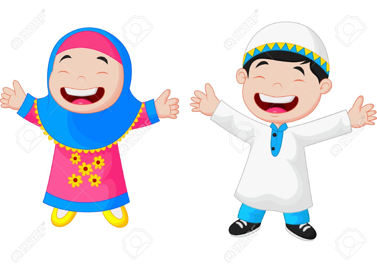 Detail Kartun Islami Vector Nomer 13
