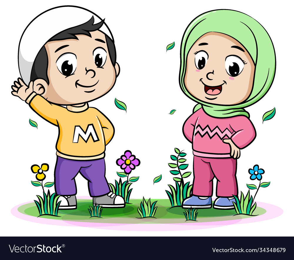 Detail Kartun Islami Vector Nomer 17