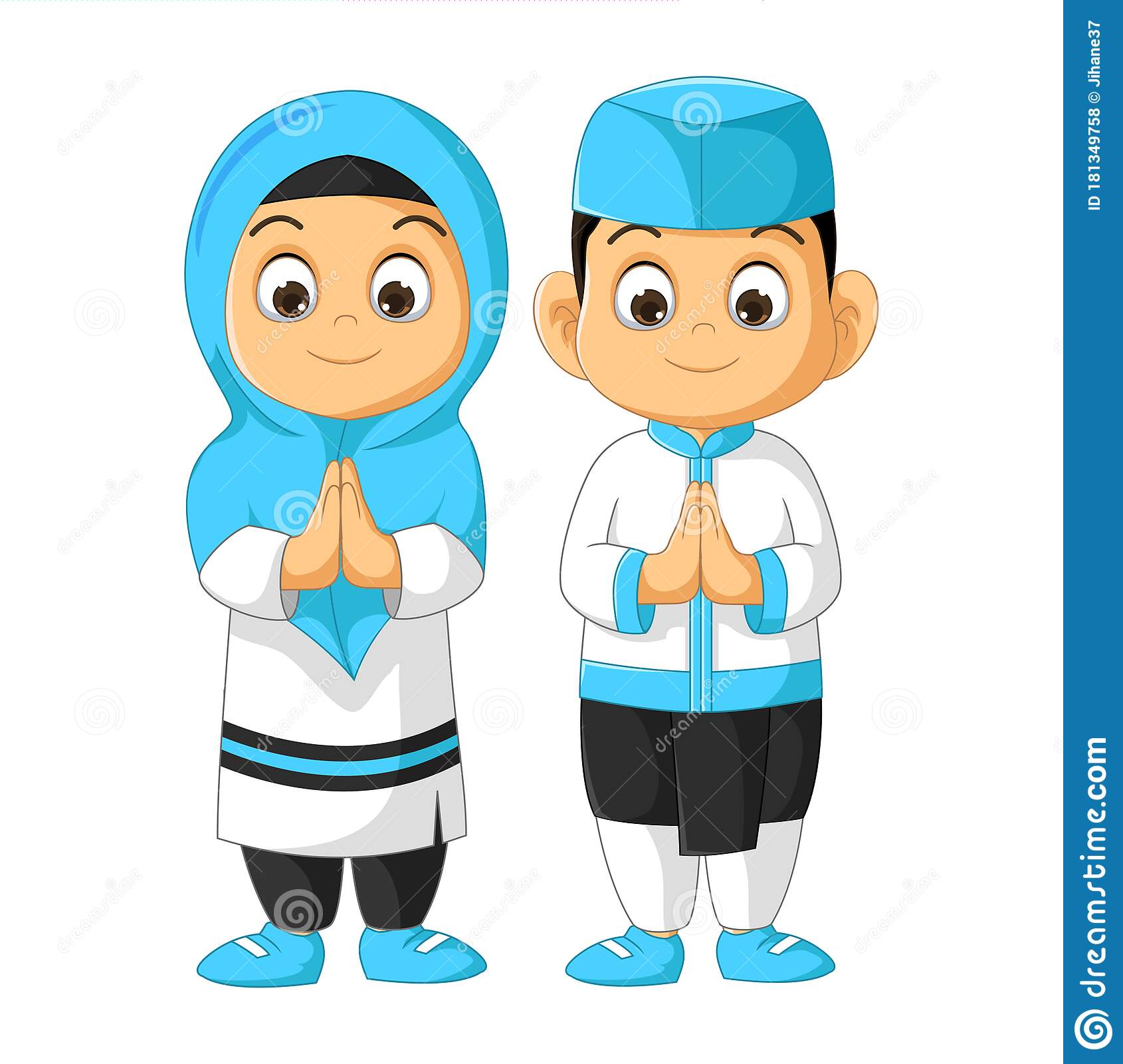 Detail Kartun Islami Vector Nomer 21