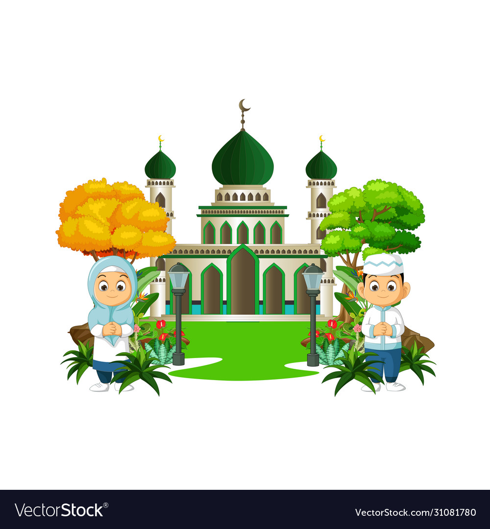 Detail Kartun Islami Vector Nomer 25