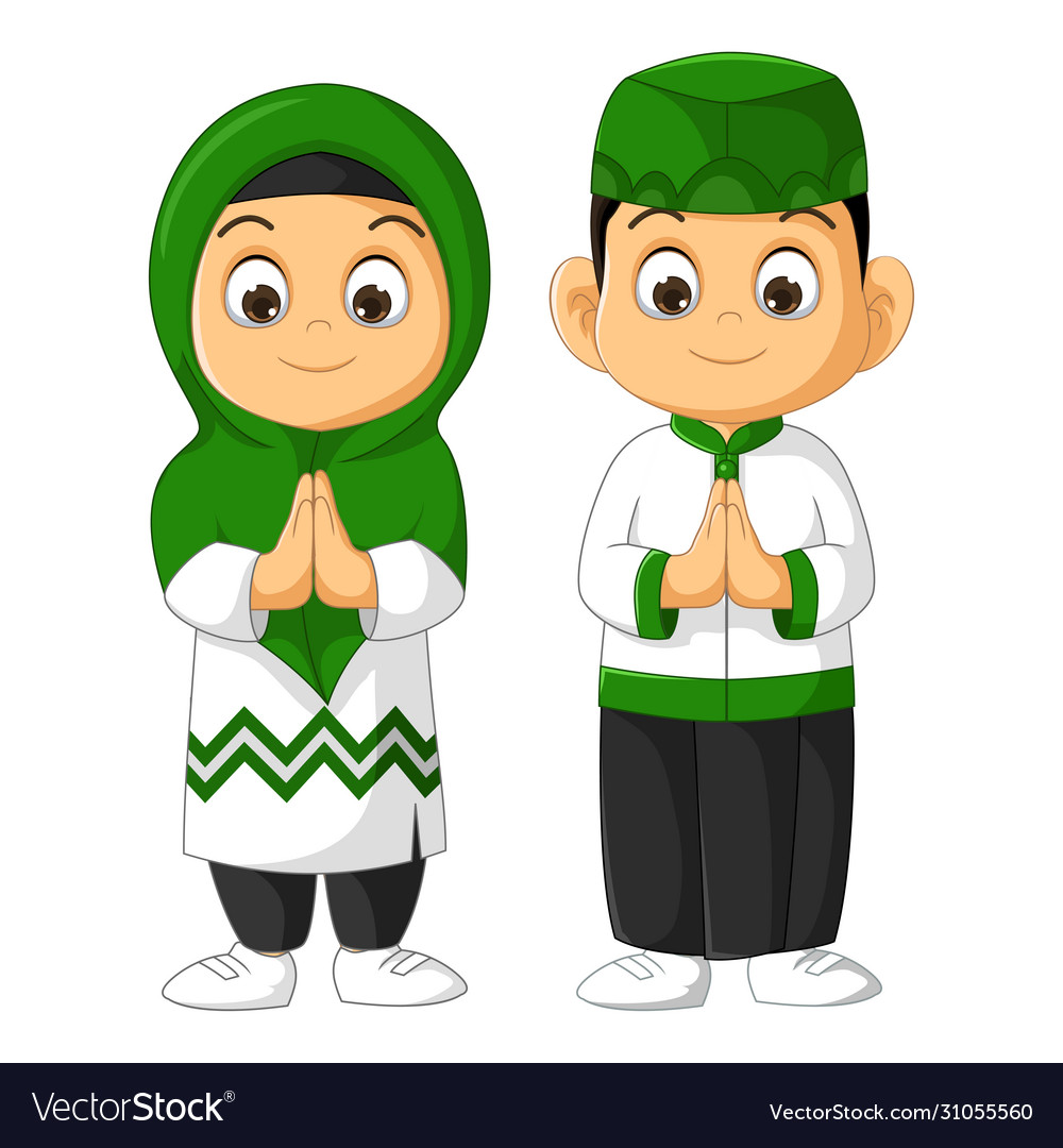 Detail Kartun Islami Vector Nomer 4