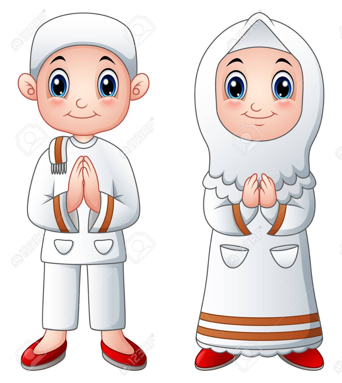 Detail Kartun Islami Vector Nomer 6