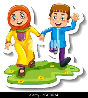 Detail Kartun Islami Vector Nomer 52