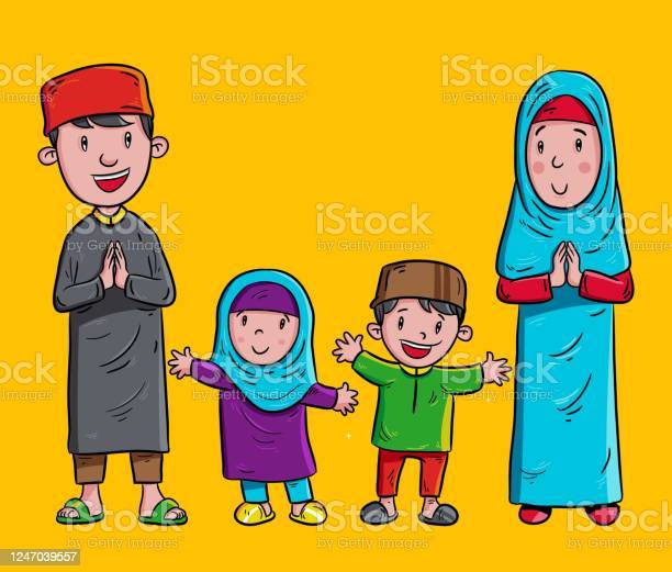 Detail Kartun Keluarga Muslim Png Nomer 33