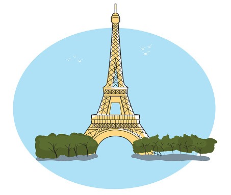 Detail Kartun Menara Eiffel Nomer 42