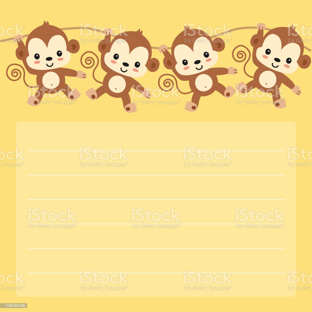 Detail Kartun Monyet Kuning Ekor Panjang Nomer 24